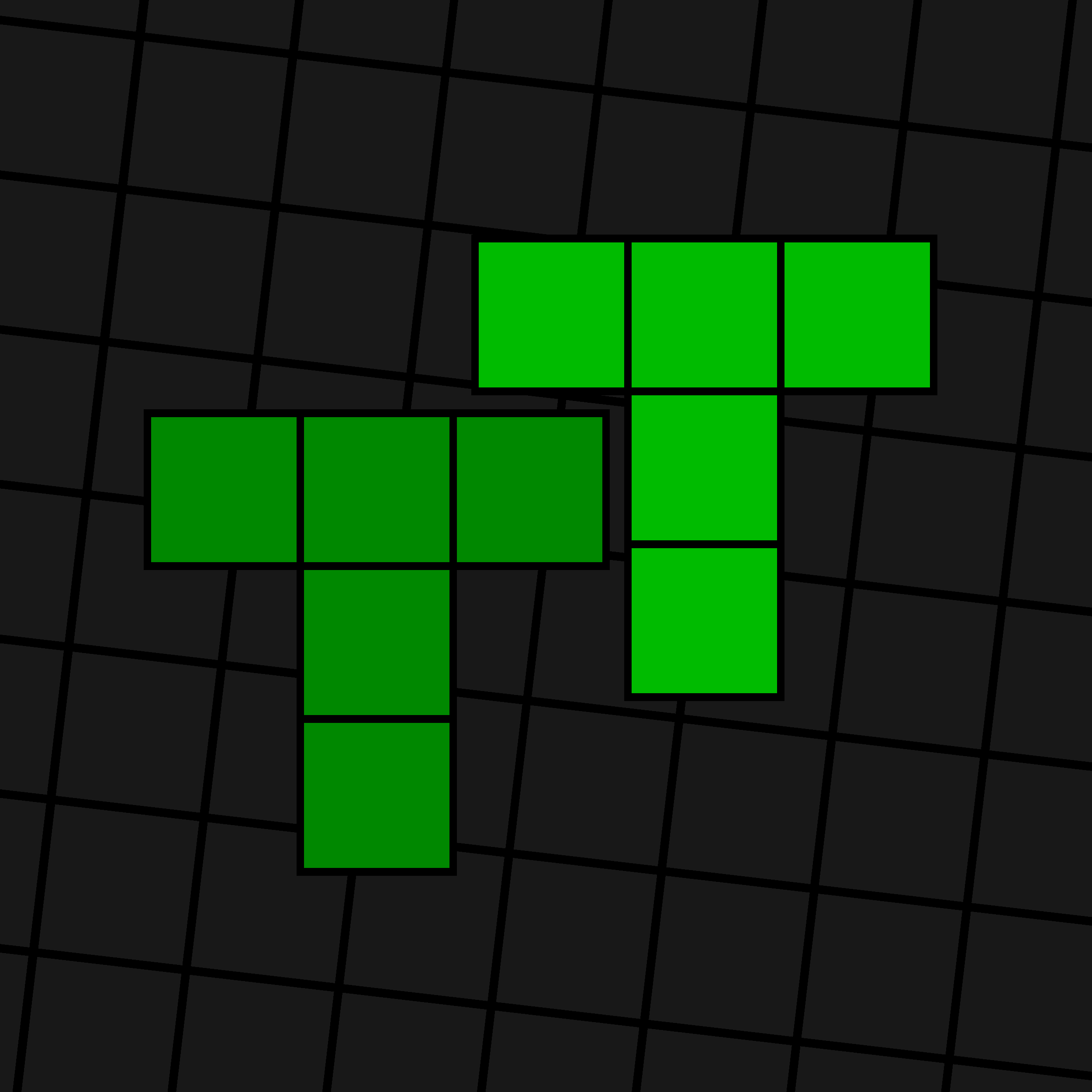 TileTricks Logo: A grid with two green Ts.